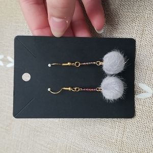 Pom-pom Earrings.
